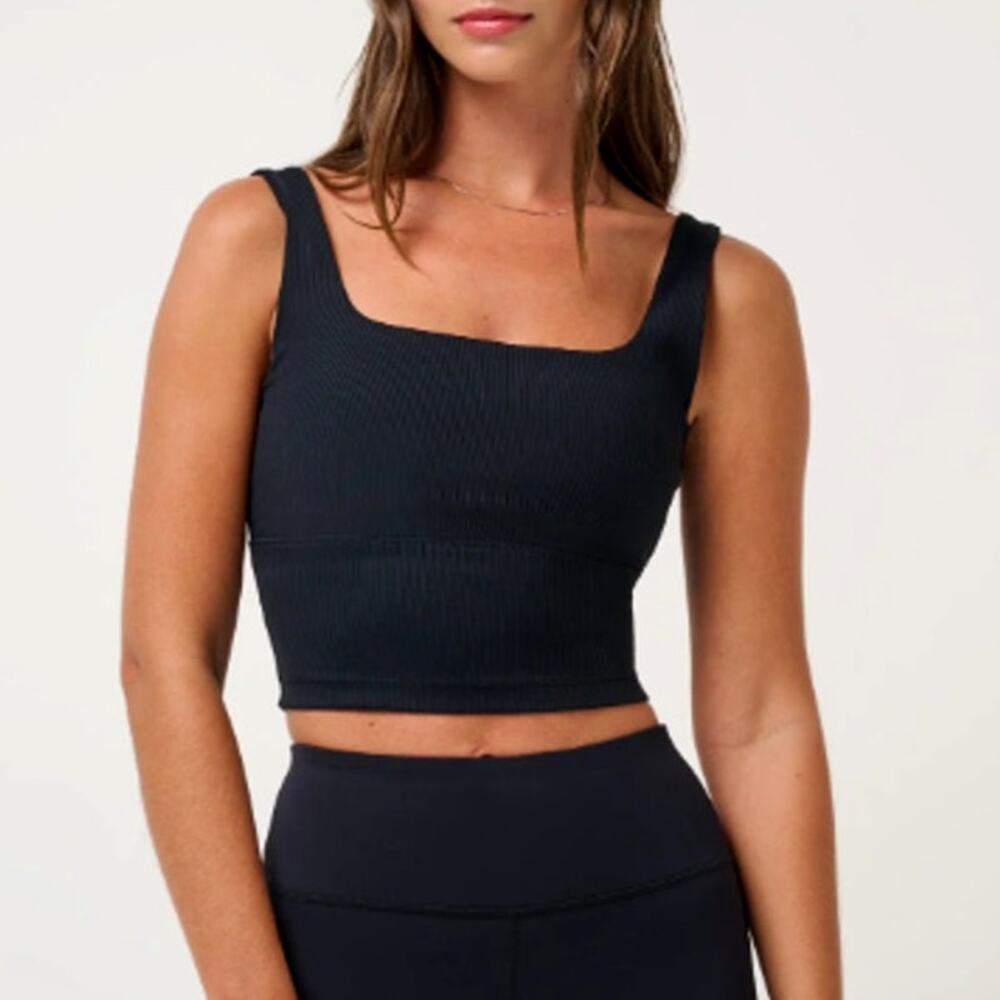 Travis Mathew Moveknit Rib Sport Top Black Size S